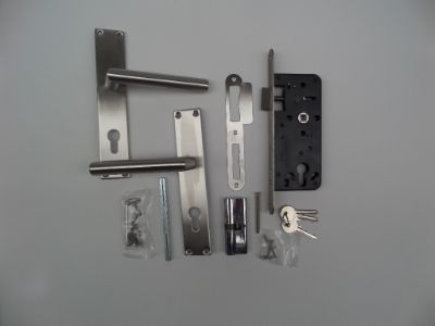 Compleet Poortslot RVS voor enkele tuindeur Type 60