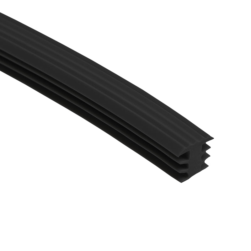 Trap antislip zwart T-profiel/ trapneusprofiel (infrezen)