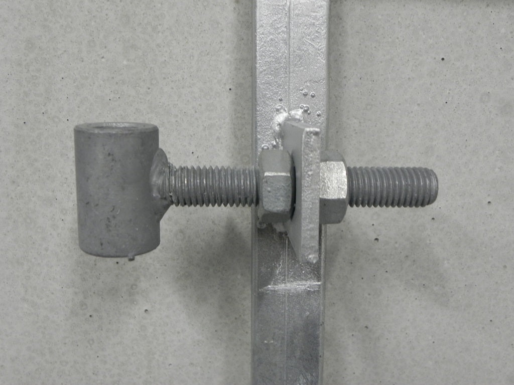 Poortframe 1550 x 1000 mm, verstelbaar met slotkast Galvanisch verzinkt