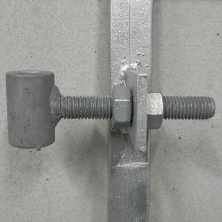 Poortframe 1550 x 1000 mm, verstelbaar met slotkast Galvanisch verzinkt
