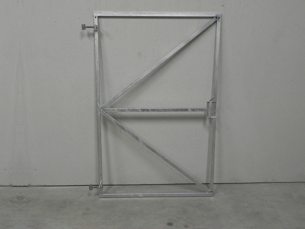 Poortframe 1550 x 1000 mm, verstelbaar met slotkast Galvanisch verzinkt