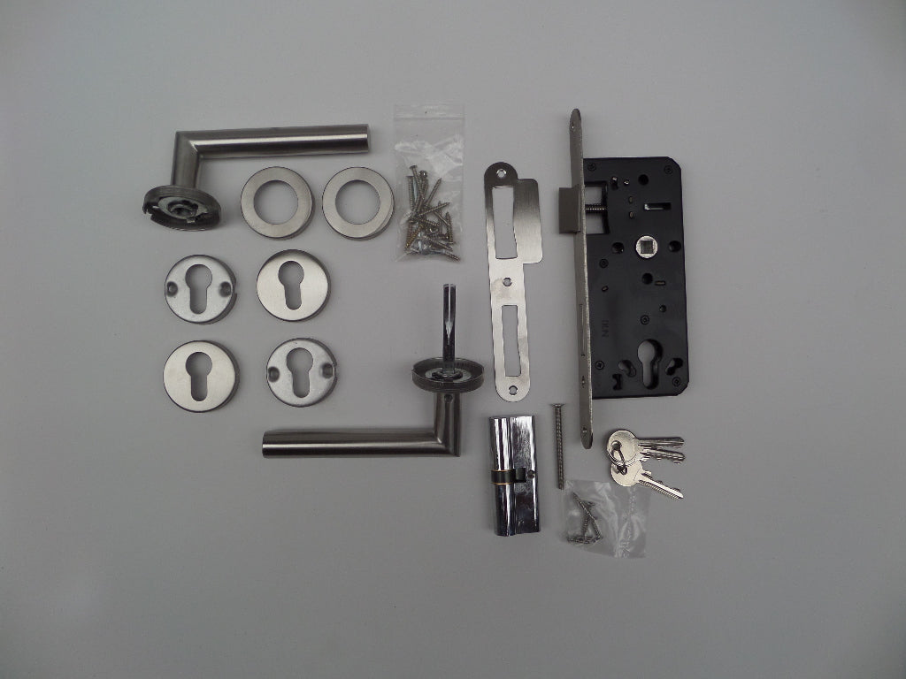 Compleet Poortslot RVS voor enkele tuindeur Type 40