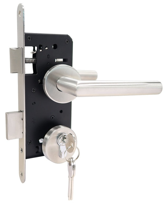 Compleet Poortslot RVS voor enkele tuindeur Type 40