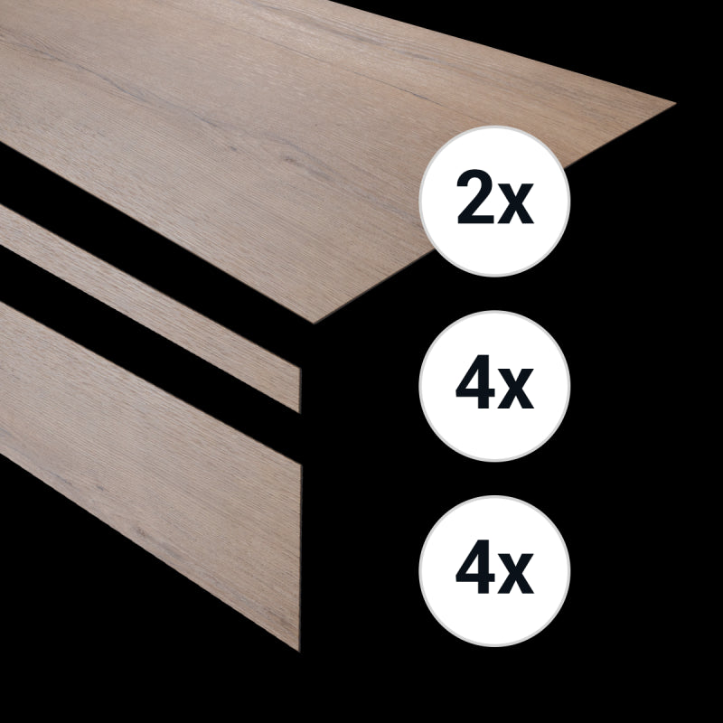 Pvc traptreden set voor 4 treden Gemberkoek Ultra Mat