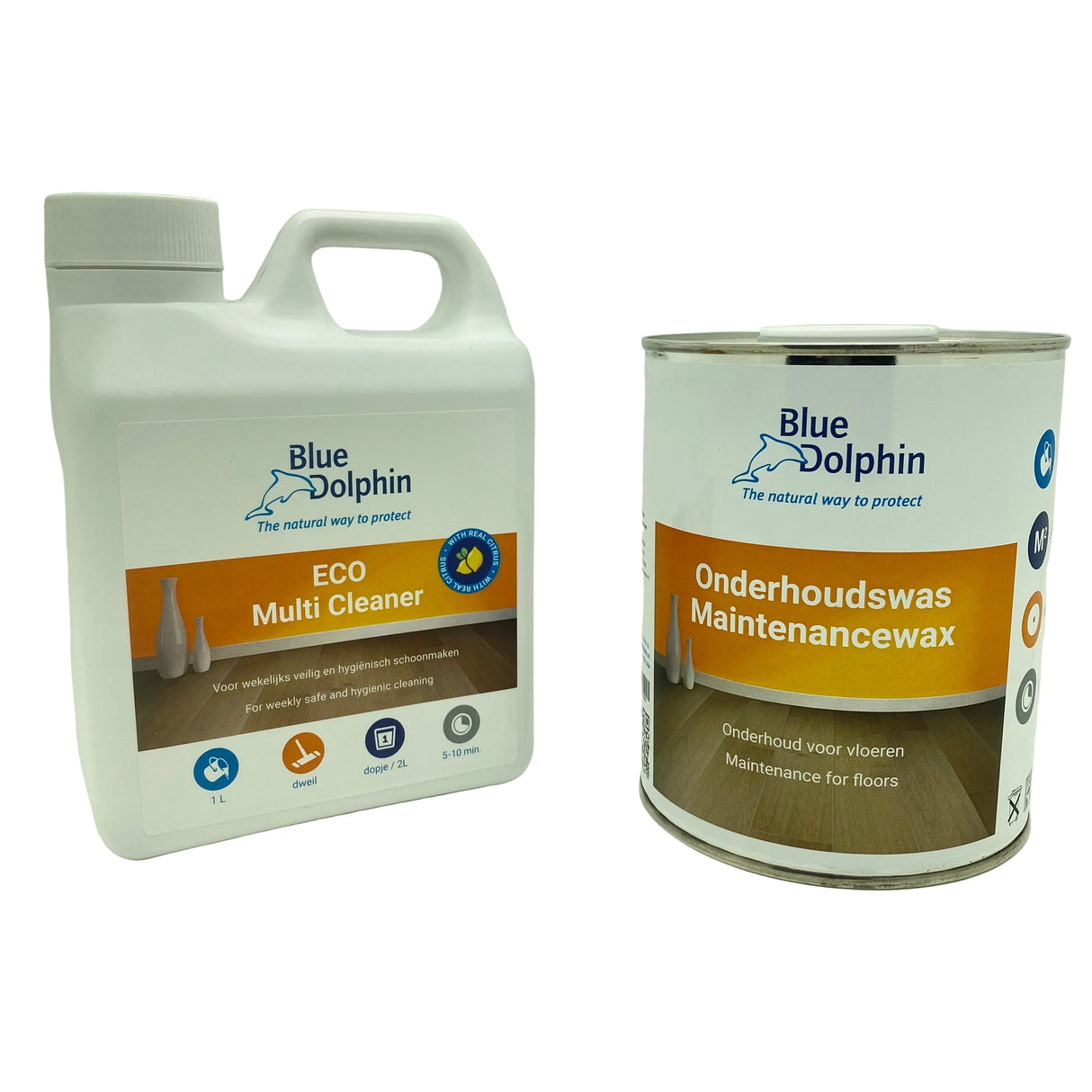 Blue Dolphin Onderhoudsset Naturel (Multi Cleaner en Onderhoudswas)
