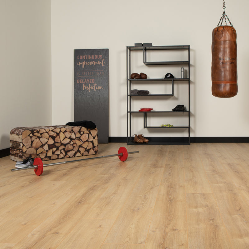 Douwes Dekker Elegant Riante Plank Basilicum, naturel eiken laminaat met rondom velling