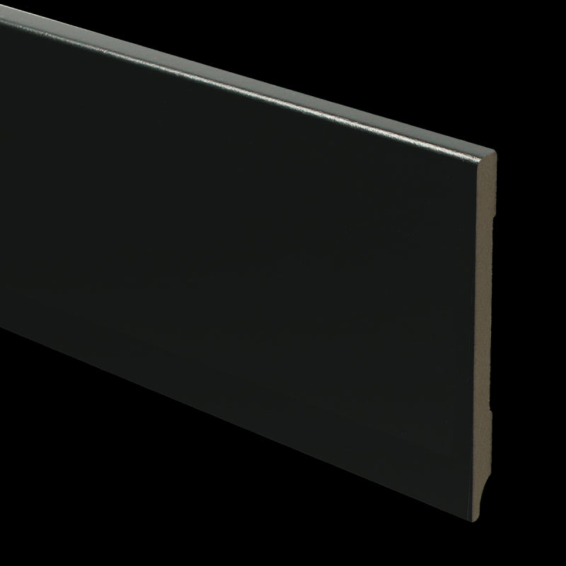 MDF Moderne plint 120x9 voorgelakt RAL 9005