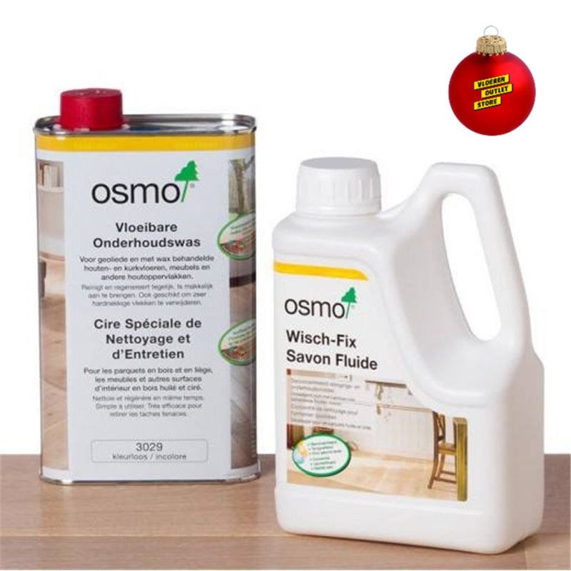 Osmo Onderhoudsset Wit (Wisch Fix + Onderhoudswas wit)