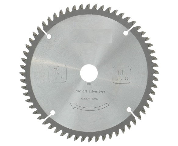 Zaagblad PROF 160 x 30 mm T60 (aluminium/trespa)