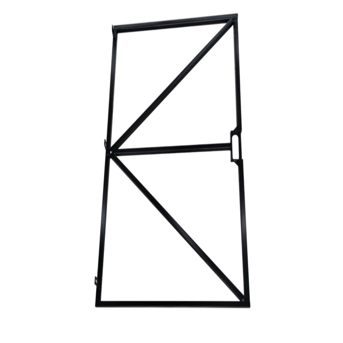 Poortframe 1800 x 1000 mm zwart, verstelbaar met slotkast Galvanisch verzinkt