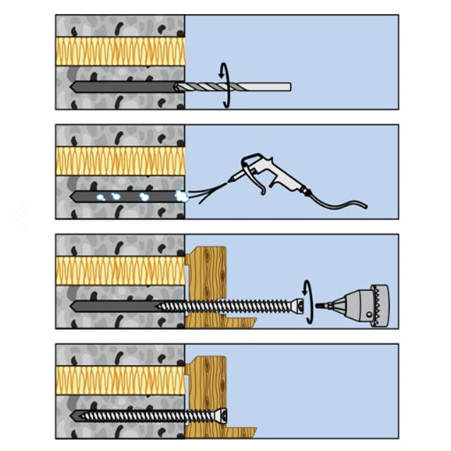 Kozijnschroef 7,50x42 CK-T25 Zn - 100 stuks
