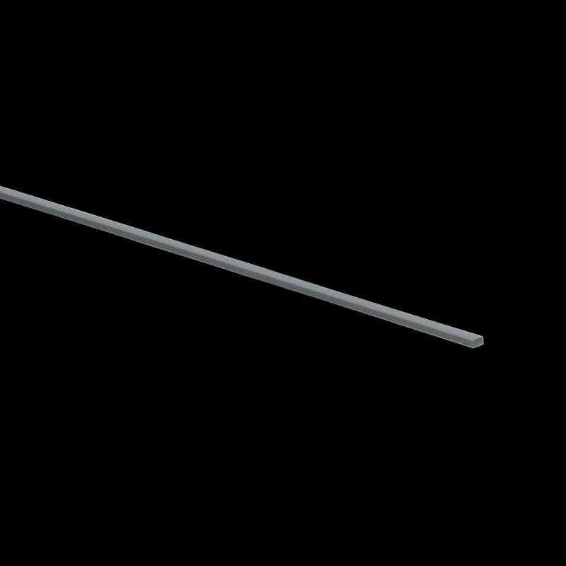 PVC Bies 2,3 x 5 mm x 100 cm grijs