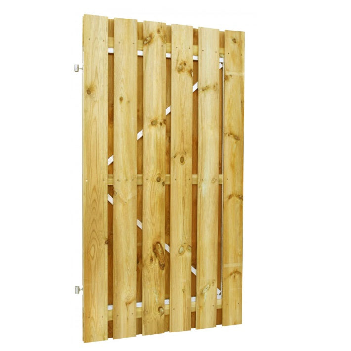 Poortframe met planken verticaal geimpregneerd 1800 x 1000 mm, verstelbaar met slotkast Galvanisch verzinkt