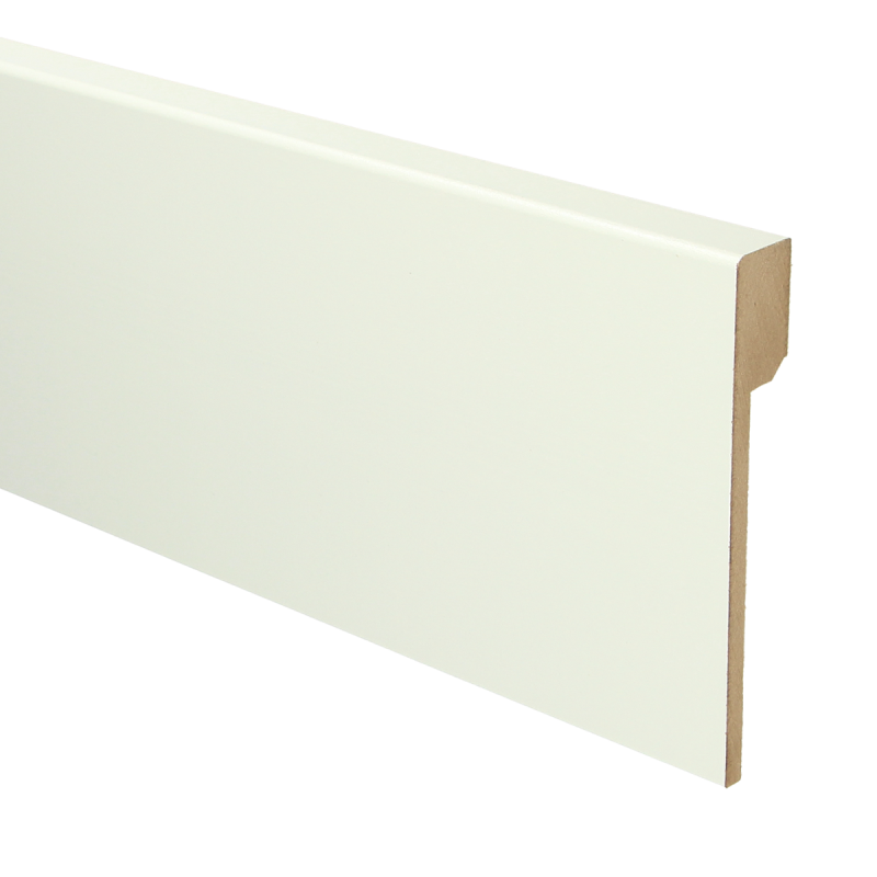 Plint Modern Renovatie 120x18 wit voorgelakt RAL 9010