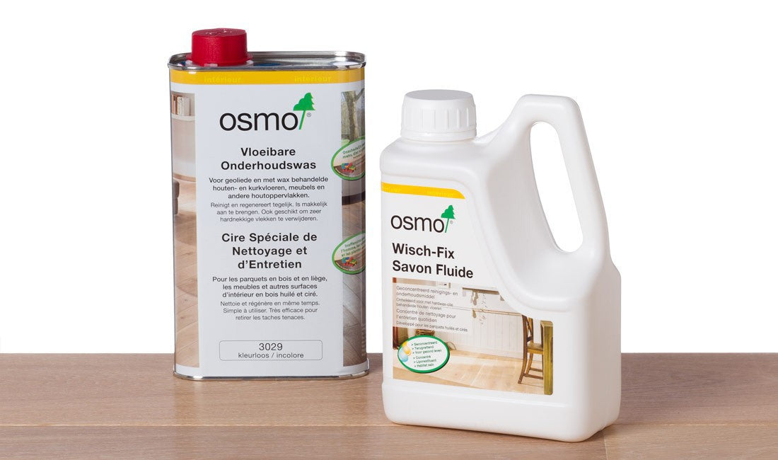 Osmo Onderhoudsset Naturel. (Wisch Fix + Onderhoudswas)