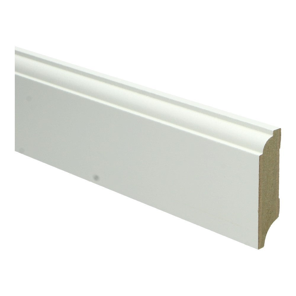Plint Eigentijds 70x18 wit voorgelakt RAL 9010