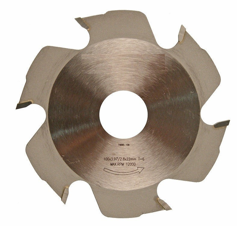 Lamellenfrees zaagblad 100x4x22mm T6