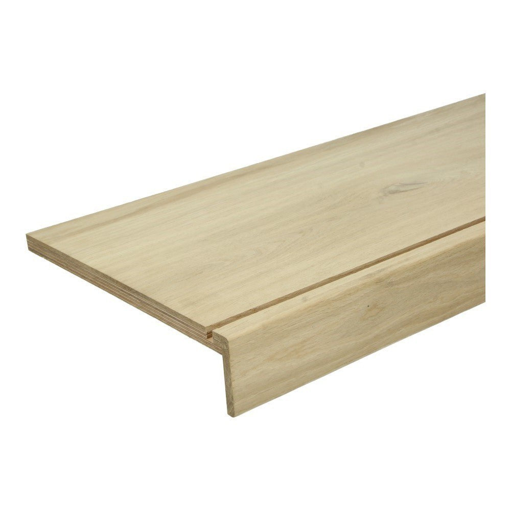 Traptreden Eur. Eiken Rustiek 2100x290x60 mm (1x trapneus) met uitsparing