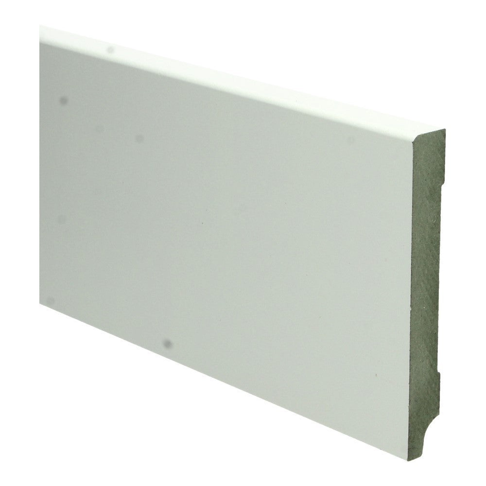 Plint Modern 120x12 wit voorgelakt RAL 9010