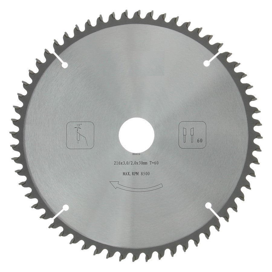 Afkortzaagblad PROF 216 x 30 mm T60