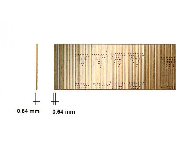 Gegalvaniseerde 23 Ga koploze micropin P - 22mm 5.000 st