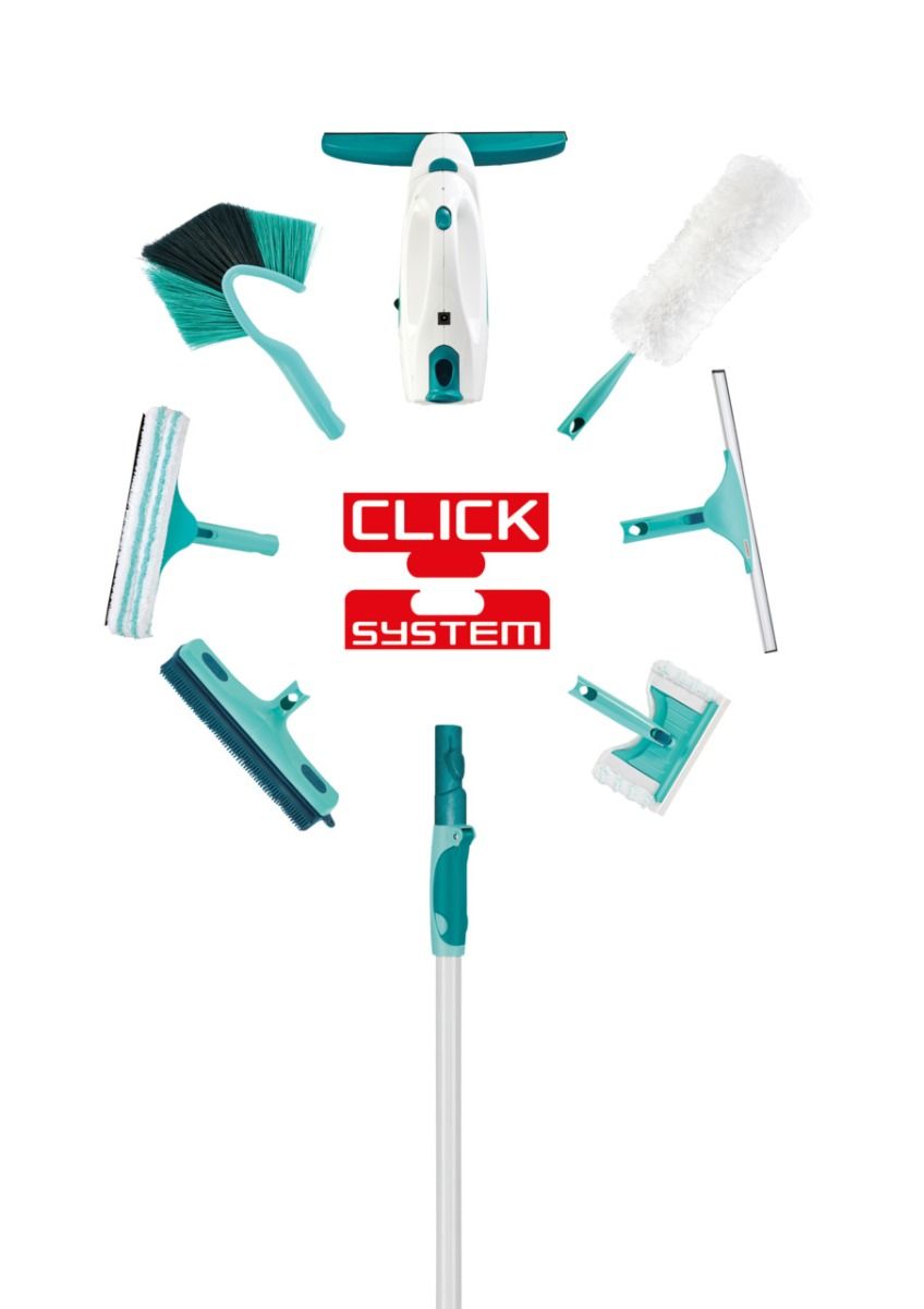 Leifheit telescoopsteel met draaiknop 110-190 cm click systeem