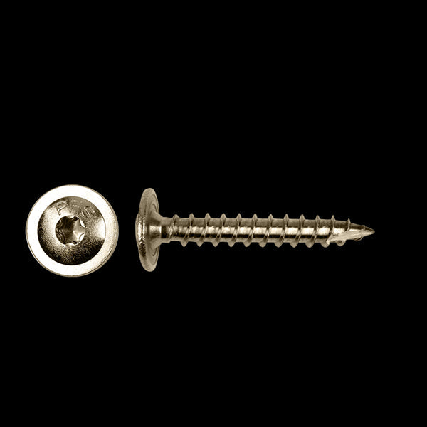 Tellerkopschroef Ø 8x40 A2 (T40) - 50 stuks (flenskophoutschroef)