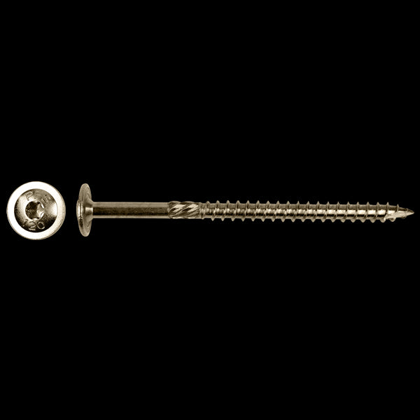 Tellerkopschroef Ø 8x120 A2 (T40) - 50stuks (flenskophoutschroef)