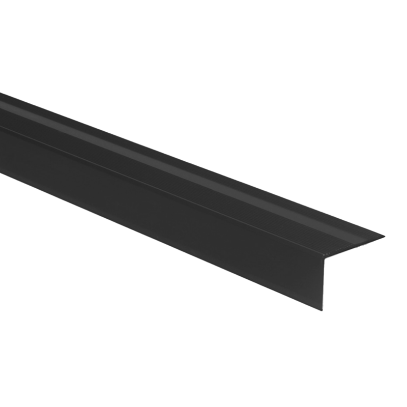 Hoeklijnprofiel zelfklevend 25mm zwart gepoedercoat, 300 cm