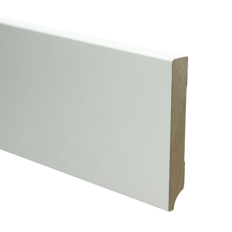 Plint Modern 120x18 wit voorgelakt RAL 9010