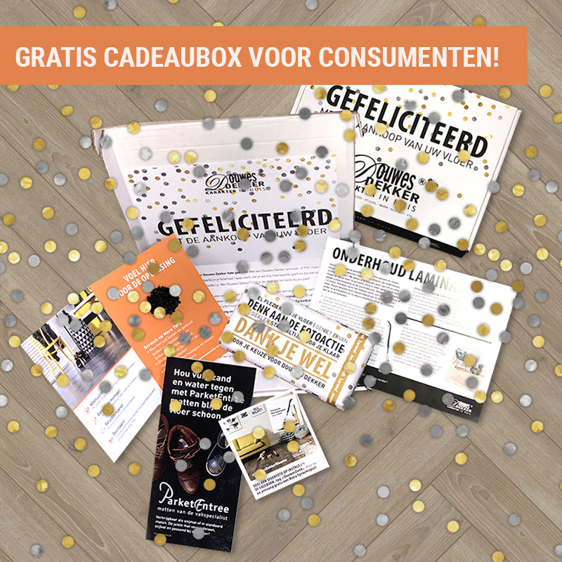 Douwes Dekker Trendy, Eiken Gemberkoek visgraat met klik(pvc)