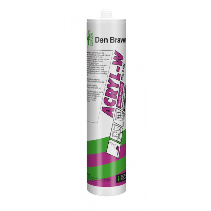 Acrylaat-kit zwart 310 ml Den Braven Zwaluw