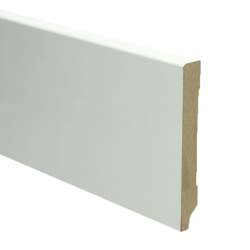 Plint Modern 120x15 wit voorgelakt RAL 9010