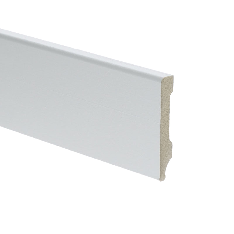 Plint Modern 55x 9 wit voorgelakt RAL 9010