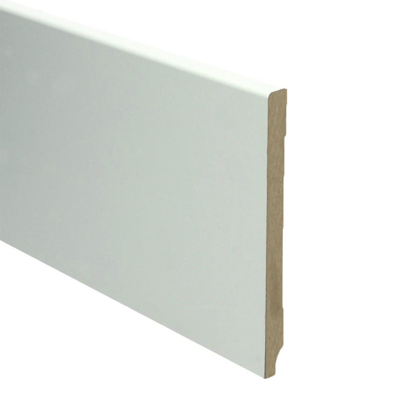 Plint Modern 150x12 wit voorgelakt RAL 9010