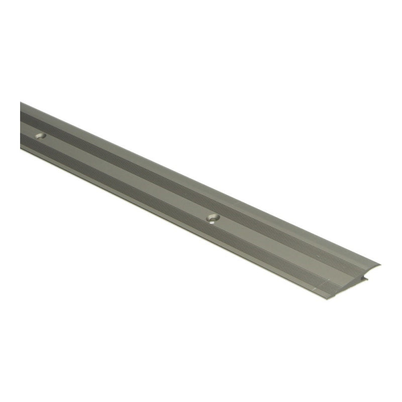 PVC overgangsprofiel schroef 5-7 mm alu RVS, 270cm lang