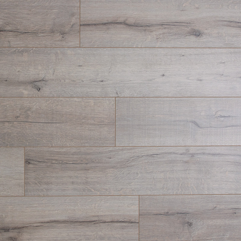 Emerald Licht Grijs, 7 mm dik, 192 mm breed, met velling, Laminaat by Homburg