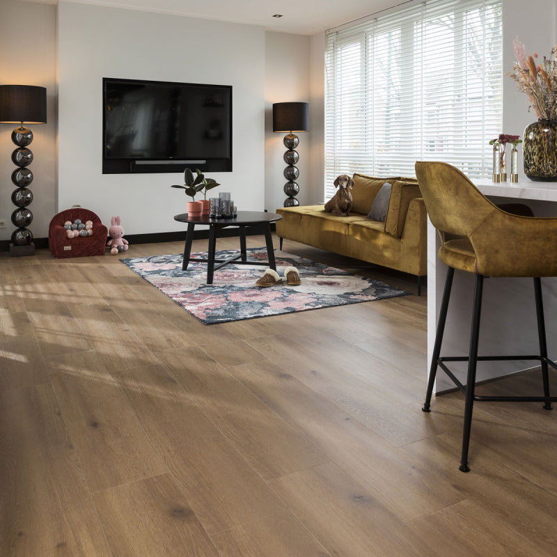 Douwes Dekker Krachtig Solide Brede Plank Oregano met velling, 24,4 cm breed