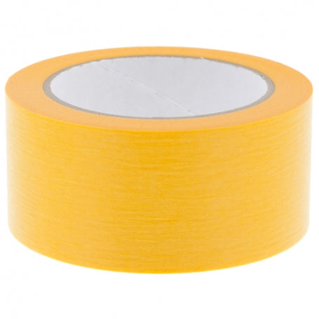 Afplaktape 50 mm rijstpapier hoogwaardig, oranje , 50 meter