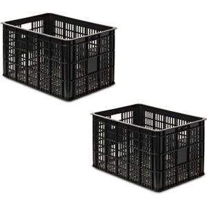 Kunststof (fiets) krat zwart 48 X 35 X 26 cm