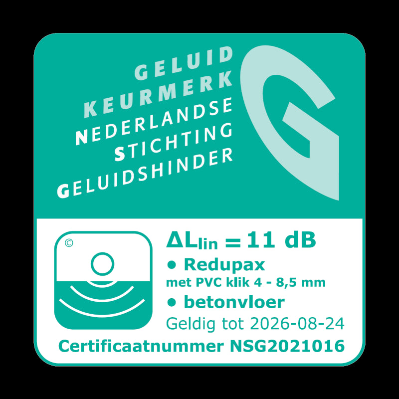 Redupax 9mm +10dB laminaat / lamelparket