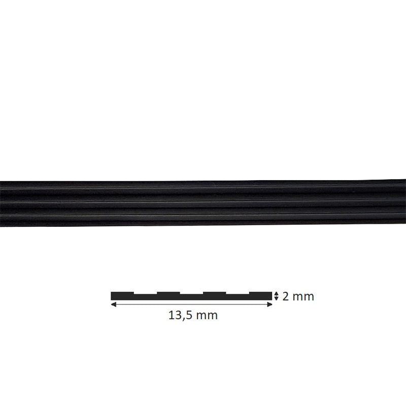 Trap antislip strip zelfklevend zwart 1,35cm breed