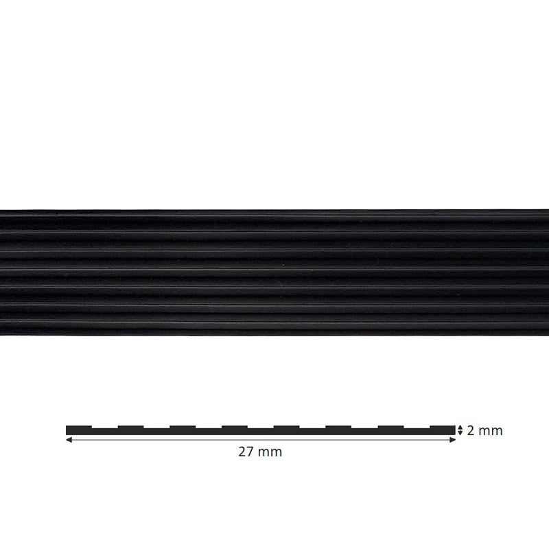 Trap antislip strip zelfklevend zwart 2,7cm breed