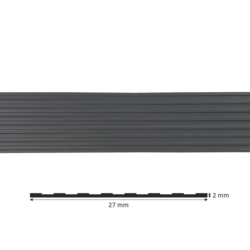 Trap antislip strip zelfklevend grijs 2,7cm breed