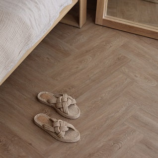 DFD Clean Oak plak Visgraat (PVC) 2,5mm x15,24cm x 60,96cm