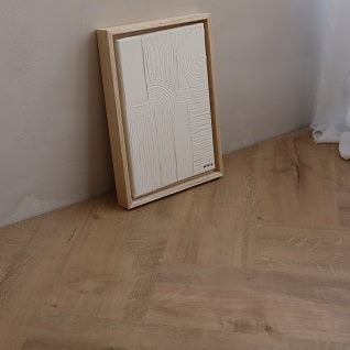 DFD Genuine Oak plak Visgraat (PVC) 2,5mm x15,24cm x 60,96cm