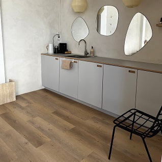 PVC plak 240 x 1230 mm "Nougat oak" (dryback / stroken)