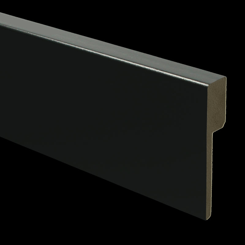 MDF Moderne renovatieplint 90x18 voorgelakt RAL 9005