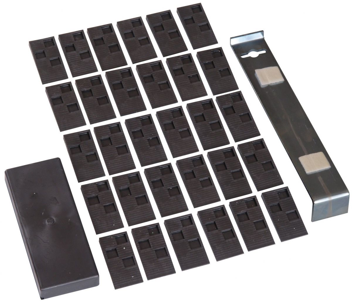 Complete legset laminaat kunststof (blok,ijzer, spietjes)