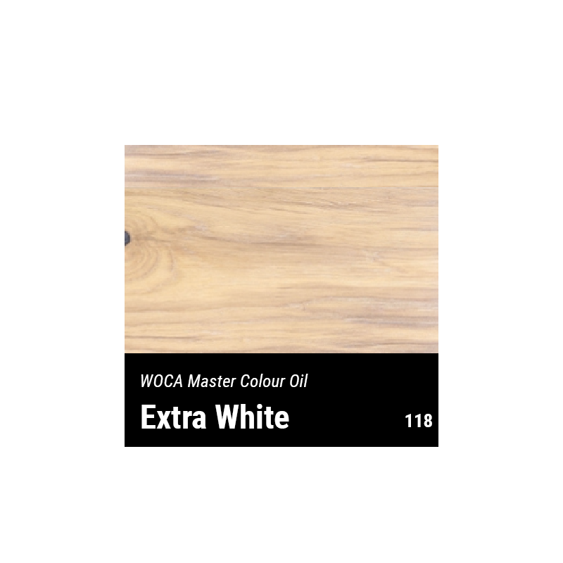 WOCA Master Colour Oil 118 extra wit 2,5 L